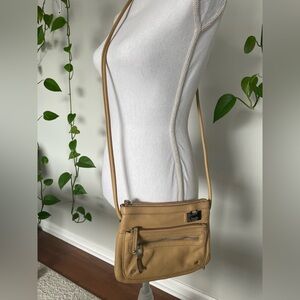Tignanello Crossbody Organizer Tan